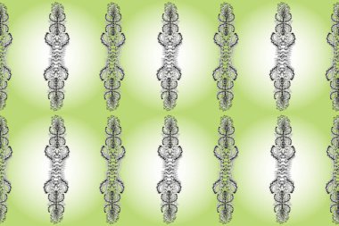 Sınır Kızılderili çiçekli paisley patten. Kusursuz süs izi. Kına tarzı. Tebrik kartı geçmişi, boyama kitabı, arkaplan ve tekstil için kullanılabilir. Etnik Mandala havlusu.