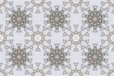 Çizim, karalama, karalama. Sonsuz. Gösterişli süs bahçesi. Beyaz, siyah ve gri renkli bir resim. Çiçek deseni. Çiçeksiz arkaplan.