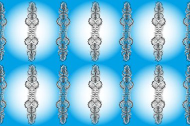 Kusursuz desenli, modaya uygun kumaş deseni. Renkli Bahar Temalı Kusursuz Arkaplan. Şirin çiçek elementleri. Düz Çiçek Elementleri Tasarımı.