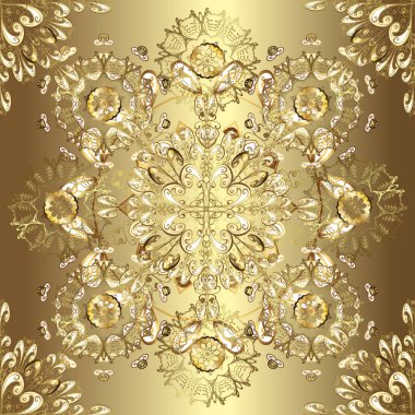 Bej, nötr ve kahverengi renkler. Fantezi çiçekli kusursuz desen, doğal duvar kağıdı, çiçek desenli kıvrım çizimi. Paisley el çizimi elementler. Ev dekoru.