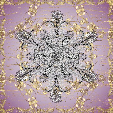 Lüks Geometrik Desen. Vektör çizimi. Klasik tarzda hem de. Şirin bak. Gri, nötr ve beyaz renkli bir resim. Kusursuz..