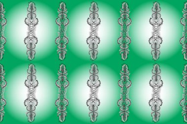 Düz Çiçek Elementleri Tasarımı. Çiçeklerle kusursuz bir arka plan. Çocuk stili. Renkli Bahar Teması Kusursuz Arkaplan.