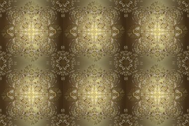 Eski model. Raster. Tarafsız, kahverengi ve bej süslemeli, çiçeksiz desenli. Geleneksel, etnik, Türk, Hint motifleri. Kumaş ve tekstil için harika, duvar kağıdı, ambalaj ya da herhangi bir istenen fikir için..