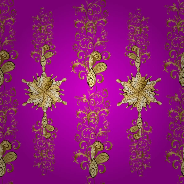 Paisley Élégant Vecteur Floral Motif Sans Couture Fond Écran Illustration — Image vectorielle