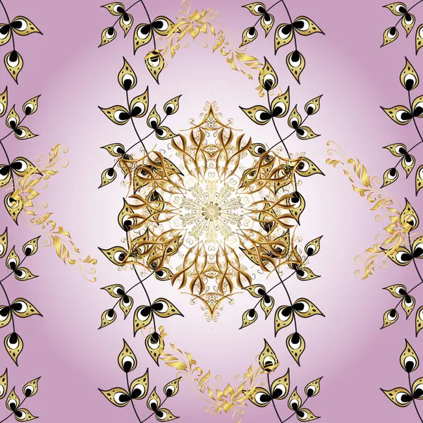 Tarafsız, sarı ve gri renkli resimler. Parlak dantel, stilize çiçekler. Sevimli kıvırcık saçlar. Kusursuz desen. Doğu tarzı arabesk. Narin, güzel bir arkaplan dokuma işi.