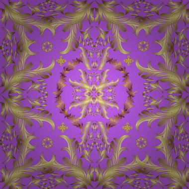 Paisley el çizimi elementler. Kumaş, kağıt ve ambalaj için uygun. Ev dekoru. Fantezi çiçekleri, doğal duvar kâğıdı, çiçek desenli kıvrımlı resimli. Vektör illüstrasyonu.