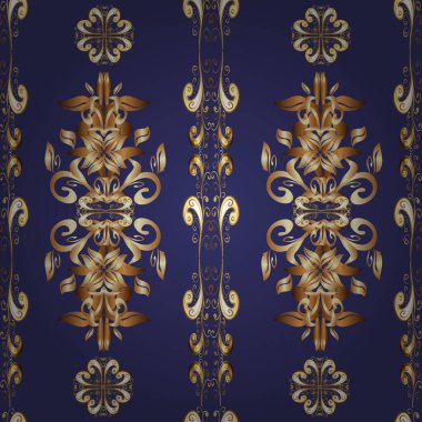 Vektör tasarımı. Kahverengi, mor ve bej renkli desenler. Klasik bir tarz. Barok tarzında kusursuz. Tekstil ve hatıra defteri için güzel bir desen. Rokoko tarzında zarif, zarif bir süsleme..