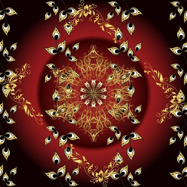 Paisleys Elegante Florale Vektor Nahtlose Muster Hintergrund Tapete Illustration Mit — Stockvektor