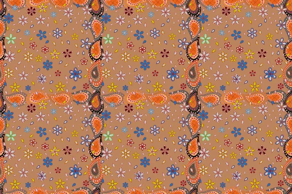 Blumen Aquarell Nahtloses Muster Stilvolles Stoffmuster — Stockfoto