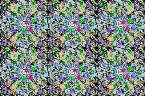 Etnische Mandala Ornament Indiaas Bloemen Paisley Medaillon Patroon Kan Gebruikt — Stockfoto