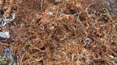 Paslı talaşlı video. Patates kızartmalı kova. Teknoloji.