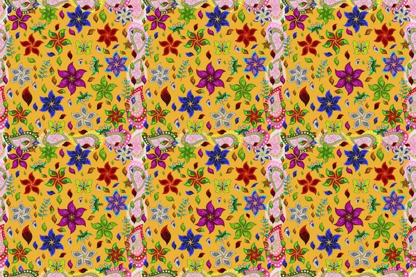Die Natur Florale Collage Blütenkomposition Floraler Hintergrund Muster Schönes Muster — Stockfoto