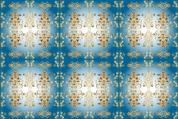 Paisley el çizimi elementler. Raster illüstrasyonu. Ev dekoru. Fantezi çiçekli kusursuz desen, doğal duvar kağıdı, çiçek desenli kıvrım çizimi. Klasik tarzda..