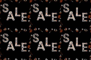 Kahverengi, beyaz ve siyah renkli bir resim. Satılık. Sosyal medya, davetiye, tebrik kartı, tişört ve parmak izi için birinci sınıf el yapımı harf ve el yazısı. Kusursuz desen. Raster..