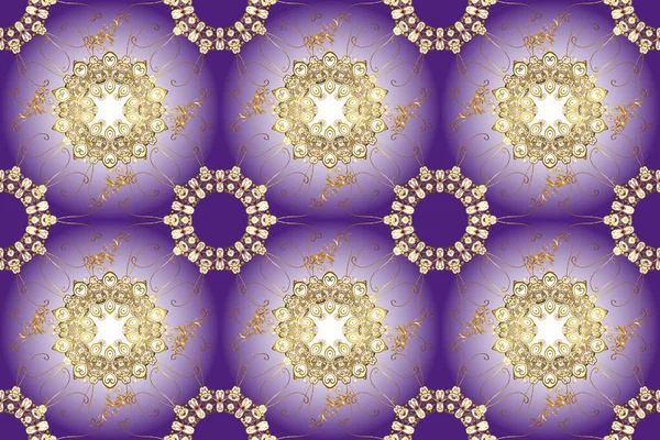 Art Deco Padrão Castanho Violeta Cores Neutras Sem Emenda Ilustração — Fotografia de Stock