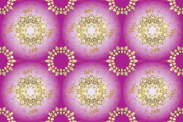 Vintage Purple Violet Neutral Geometric Ornament Raster Illustration Simple Style — Foto de Stock