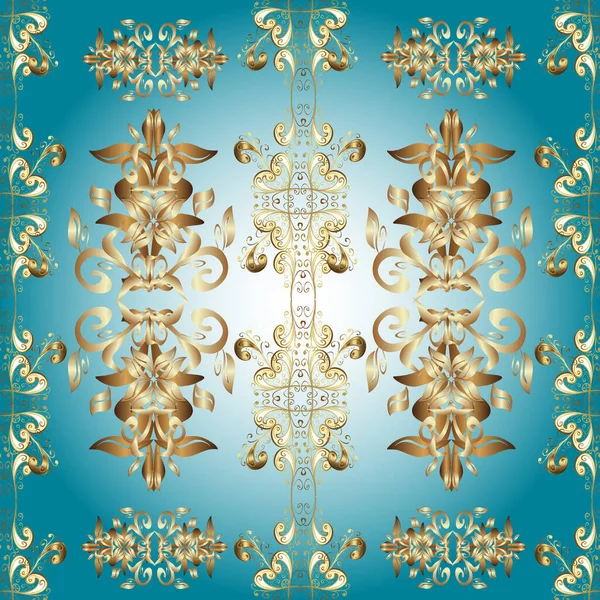 Traditional Orient Ornament Classic Vintage Background Classic Golden Seamless Pattern — Φωτογραφία Αρχείου