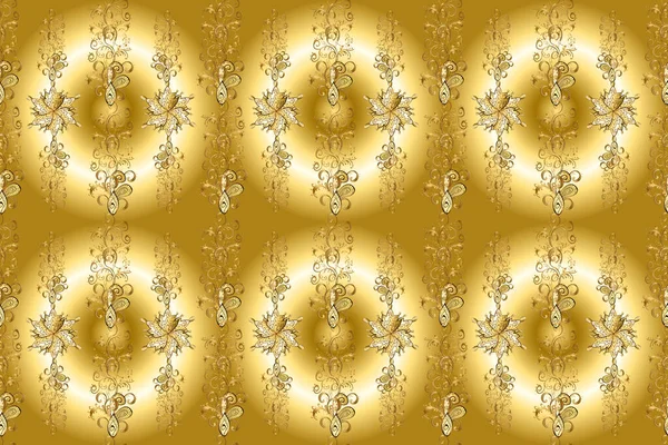 Luxury Royal Victorian Concept Ornate Decoration Golden Pattern Brown Beige — Stockfoto