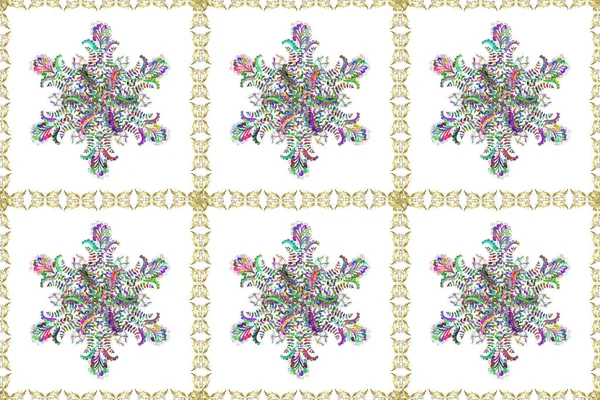 Intricate Floral Design Element Wallpaper Gift Paper Fabric Print Boho — стоковое фото