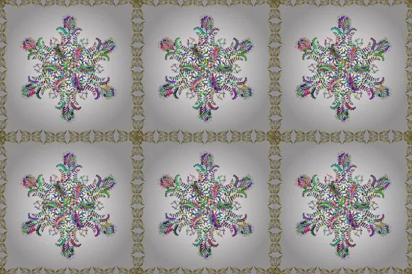 Bezproblémový Vzor Abstraktním Ornamentem Ozdoby Pozadí Bezešvé Vzor Mandalas — Stock fotografie