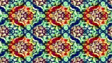 Renkli unsurlarla hareketli arka plan görüntüleri. Döngü hareketi kompozisyonu. Noel arkaplanı. Noel atmosferi. Ekran koruyucu için video. Eski model. Retro.