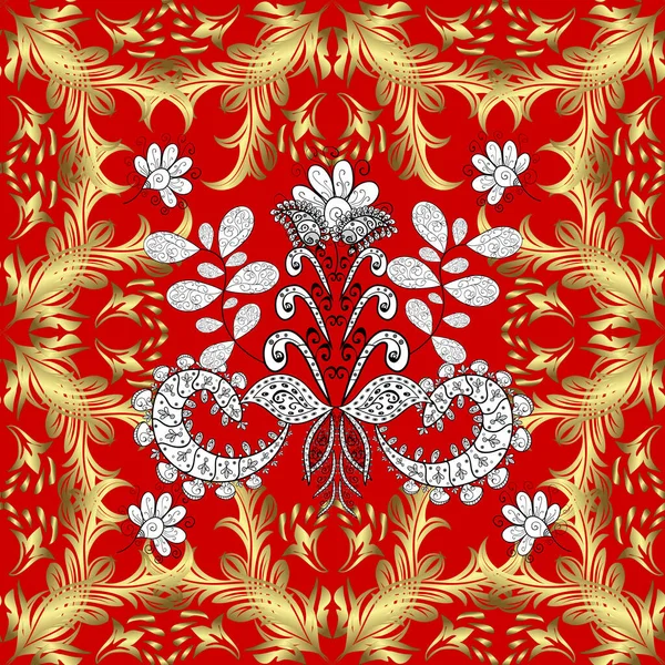 Traditionelles Klassisches Goldenes Muster Nahtlose Orientalische Ornamente Stil Des Barock — Stockfoto