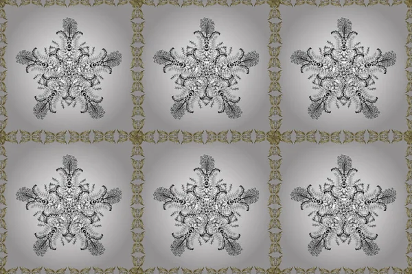 Damask Ornament Traditional Golden Pattern Classic Oriental Background — Stock Photo, Image