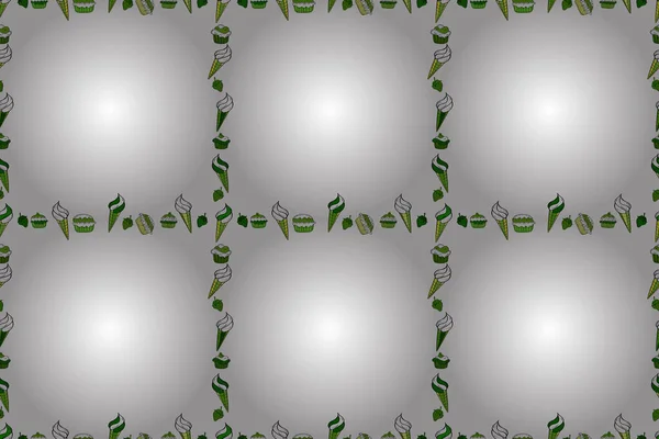 Blanco Witte Groene Zwarte Vierkante Cadre Rechthoek Label Elegante Schetsen — Stockfoto