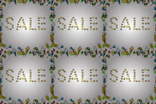 Seamless Raster Grunge Pained Background Frame Border Marketing Campaign Sale — Stock Photo, Image