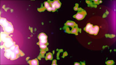 Soyut süper sevimli ve ilginç bir resim. Parıltı. Pano. Raster..