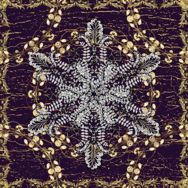 Klasik tarzda hem de. Kusursuz bir süs. Siyah, beyaz ve kahverengi renkleri karala, karala, karala. Tekrarlanan karalamalar. Geometrik desen. Kraliyet tarzı. Doğrusal desen. Dantel deseni.