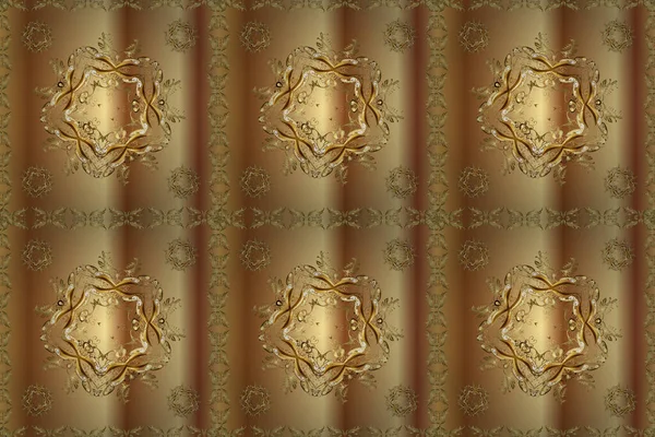 Αραμπέσκ Ανατολικού Στυλ Ανοιχτή Λεπτή Χρυσή Μοτίβο Χρυσή Υφή Μπούκλες — Φωτογραφία Αρχείου