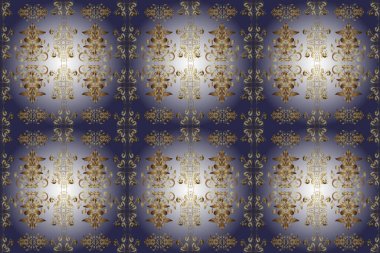 Tarafsız, bej ve menekşe renklerinde altın desenli altın elementler. Doğulu süsü. Kusursuz altın desen.