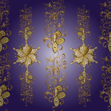 Mor desen, kahverengi renk vektörü. Arabesk dokusu soyut vintage arkaplan, döşeme yüzeyi süsleme deseni. Fas, Portekiz fayanslarından muhteşem, pürüzsüz yama kalıpları.