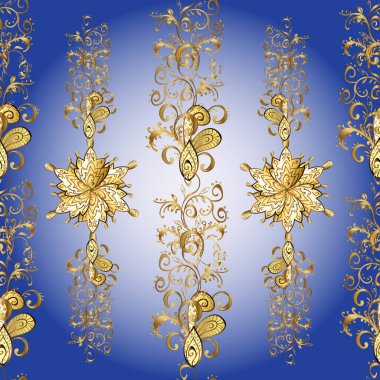 Vektör çizimi. Altın rengi. Kahverengi, mavi ve nötr renkler. Soyut lüks arka plan, zarif davetiye davetiyesi, davetiye, arka plan kapağı illüstrasyonu. Kusursuz..