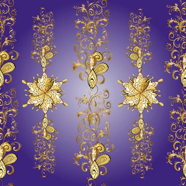 Fantaisie Belle Illustration Orienter Ornement Brun Violet Neutre Pour Tissu — Image vectorielle