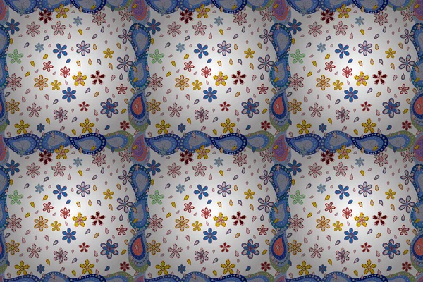 Boho Style Flower Seamless Pattern Raster Mandala Tiled Mandala Design — Stok fotoğraf