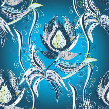 Tekstil ya da kitap kapakları, imalat, duvar kağıtları, baskı, hediye paketi ve yapıştırma kitabı için çiçeksiz arka plan. Küçük ölçekli çiçeklerdeki basit sevimli desen.