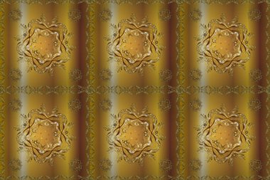 Kusursuz. Viktorya döneminden kalma süsler Raster çizimleri. Kıvrım çizgisi sembolleri büyütüyor. Dekoratif vintage elementleri kaydır. Çiz, çiz, bej, kahverengi ve sarı renkleri karala.