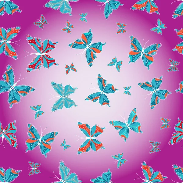 Beautiful Background Colorful Butterflies Abstract Seamless Pattern Clothes Boys Girls — Photo