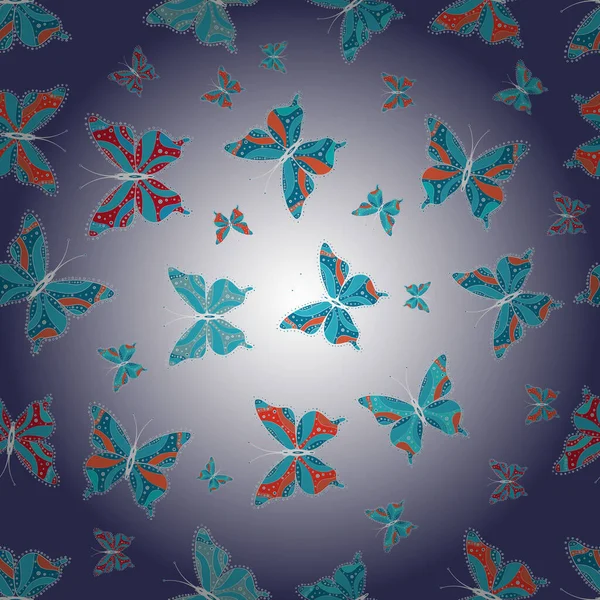 Background Fabric Textile Print Invitation Beauty Nature Seamless Pattern Flying — Stock vektor