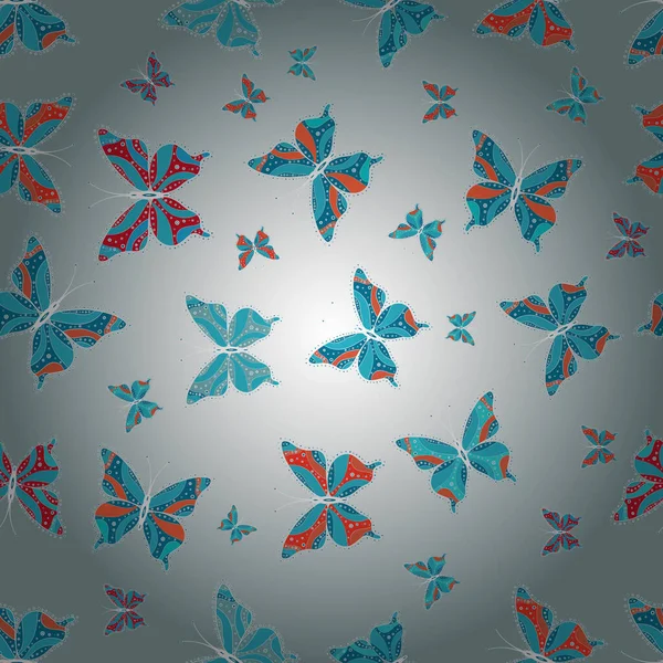 Tema Lindo Mariposa Primavera Repetir Obras Arte Tela Insectos Para — Vector de stock