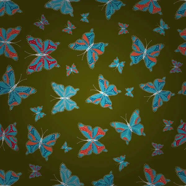 Dibujo Para Colorear Mariposa Decorativa Ilustración Vectorial Fondo Colorido Abstracto — Vector de stock