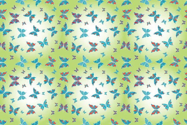 Seamless Superb Background Design Fabric Paper Wrappers Wallpaper Butterfly Pattern — Fotografia de Stock