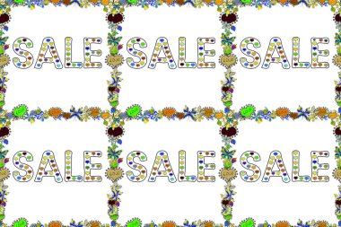 Canlı mermer desenli raster çerçeveler. Sarı, beyaz ve siyah renkli resim. Kusursuz. Moda tasarımlı pazarlama afişleri. Sözcük satışı mesajı. Sezon sonu indirimi. Raster illüstrasyonu.