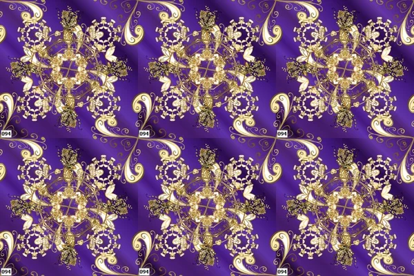 Pictures Violet Beige Purple Colors Raster Damask Sketch Pattern Background — 스톡 사진