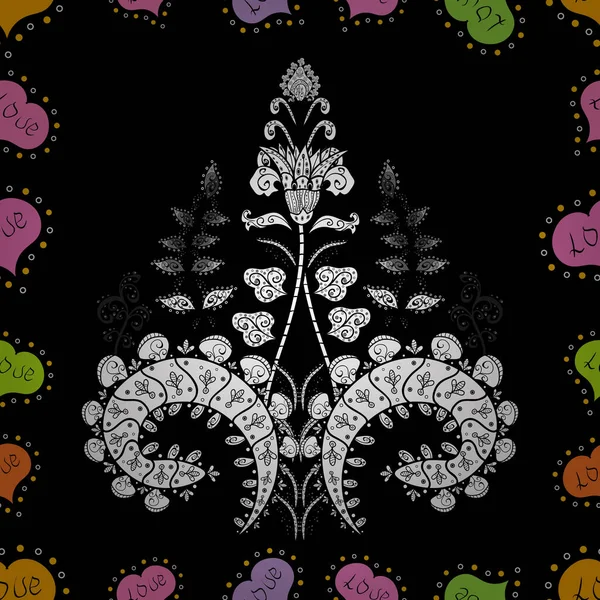 Vector Floral Pattern Doodle Style Flowers Gentle Nice Floral Background — Διανυσματικό Αρχείο