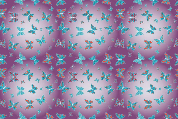 Background Simple Style Abstract Cute Butterfly Blue Purple Neutral Colors — Fotografia de Stock