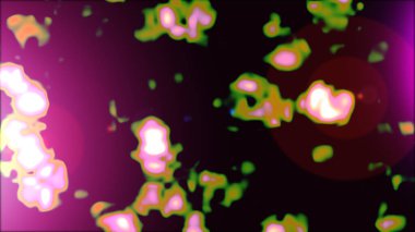 Yumuşak, mor, kahverengi ve siyah renklerde bahar. Suluboya resim. Raster illüstrasyonu.