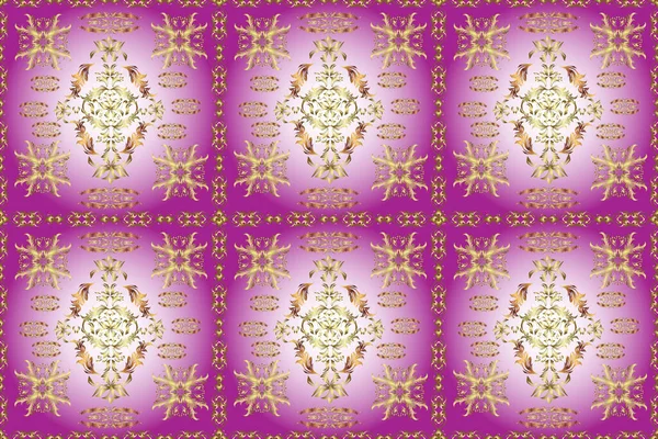 Art Deco Pattern on neutral, violet and purple colors. Seamless. Cute background for wrappers and wallpaper, design of fabric, paper. Vintage pattern art design.
